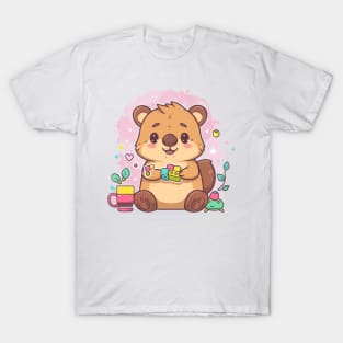 Cute Quokka building lego block T-Shirt